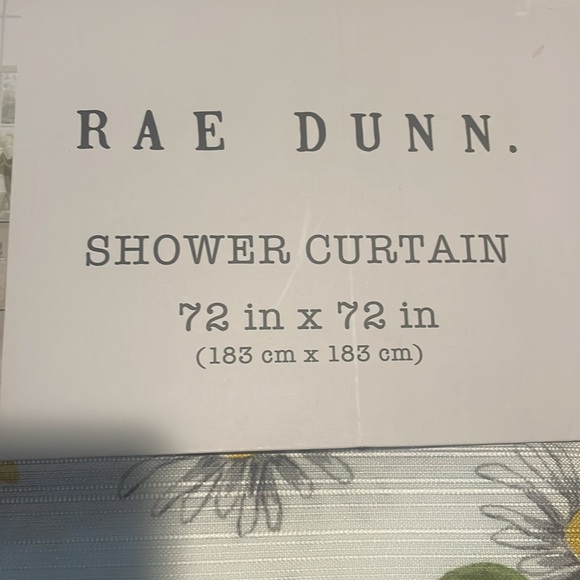 Rae Dunn “Love” Cloth Shower Curtain NEW - Picture 2 of 5
